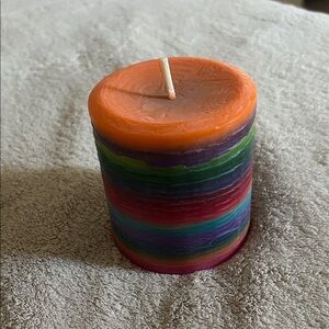 Multicolor Layered Candle